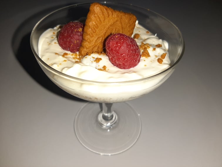 Verrine Framboise Mascarpone Spéculoos