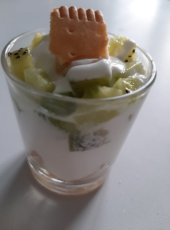 Verrine kiwi fromage blanc